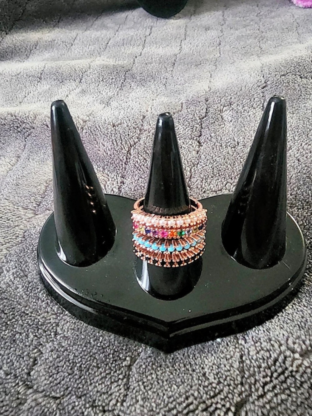Multicolor Beaded Ring